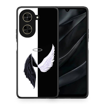Θήκη Xiaomi Poco C71 Angels Demons από τη Smartfits με σχέδιο στο πίσω μέρος και μαύρο περίβλημα | Xiaomi Poco C71 Angels Demons case with colorful back and black bezels