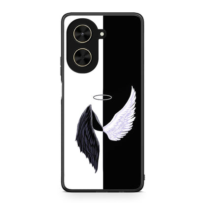 Xiaomi Poco C71 Angels Demons θήκη από τη Smartfits με σχέδιο στο πίσω μέρος και μαύρο περίβλημα | Smartphone case with colorful back and black bezels by Smartfits