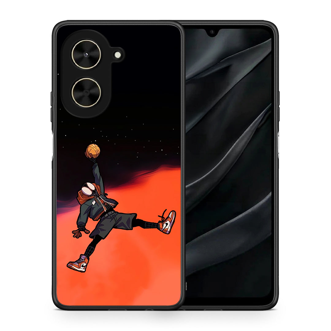 Θήκη Xiaomi Poco C71 Basketball Hero από τη Smartfits με σχέδιο στο πίσω μέρος και μαύρο περίβλημα | Xiaomi Poco C71 Basketball Hero case with colorful back and black bezels