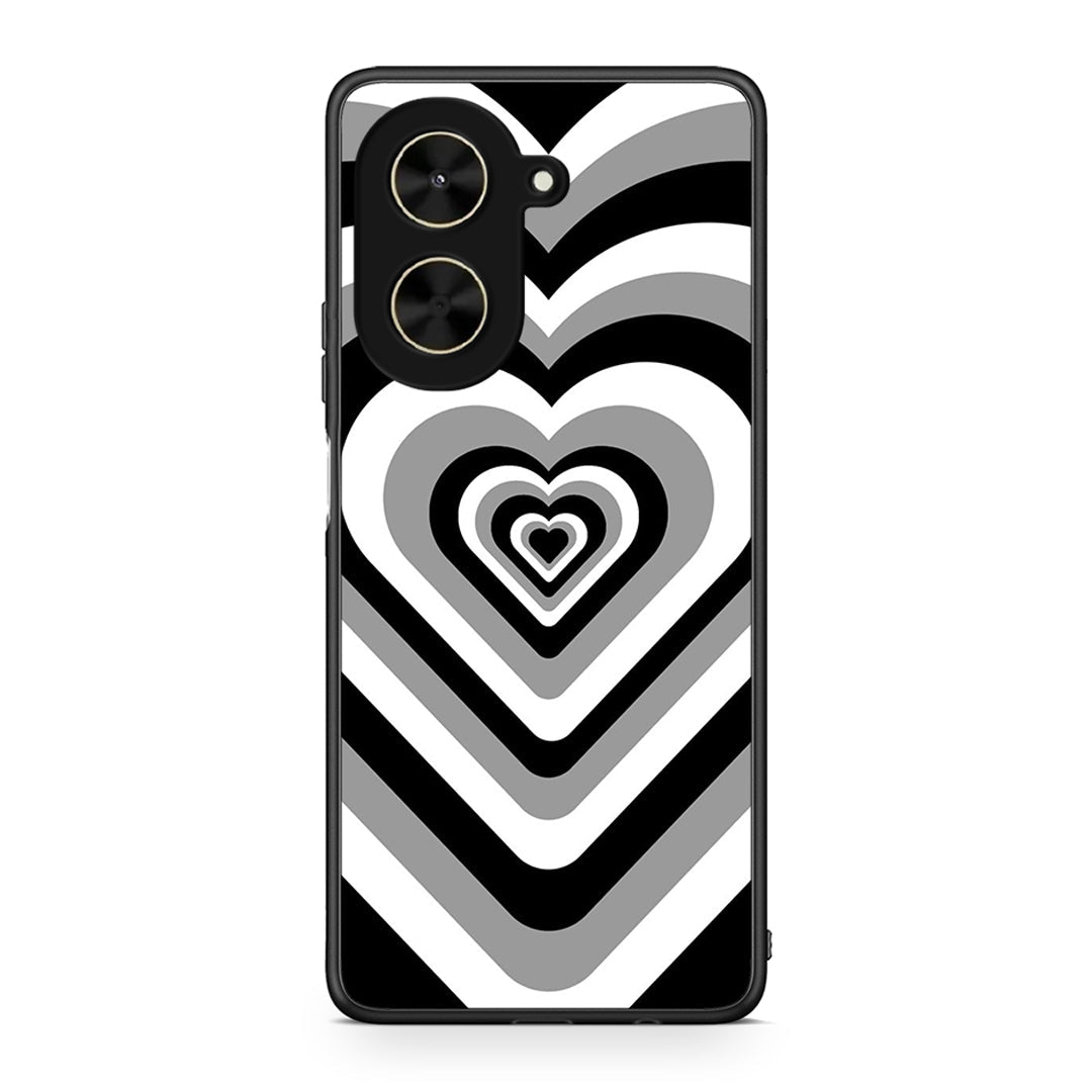 Xiaomi Poco C71 Black Hearts θήκη από τη Smartfits με σχέδιο στο πίσω μέρος και μαύρο περίβλημα | Smartphone case with colorful back and black bezels by Smartfits