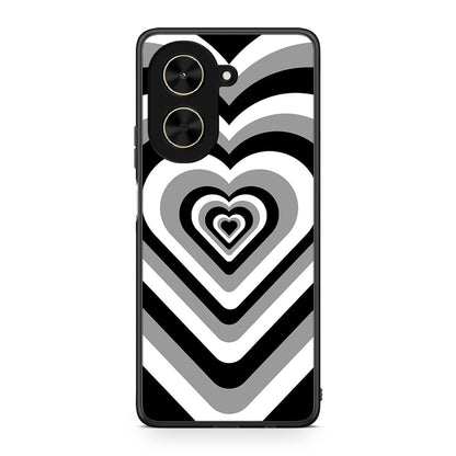 Xiaomi Poco C71 Black Hearts θήκη από τη Smartfits με σχέδιο στο πίσω μέρος και μαύρο περίβλημα | Smartphone case with colorful back and black bezels by Smartfits