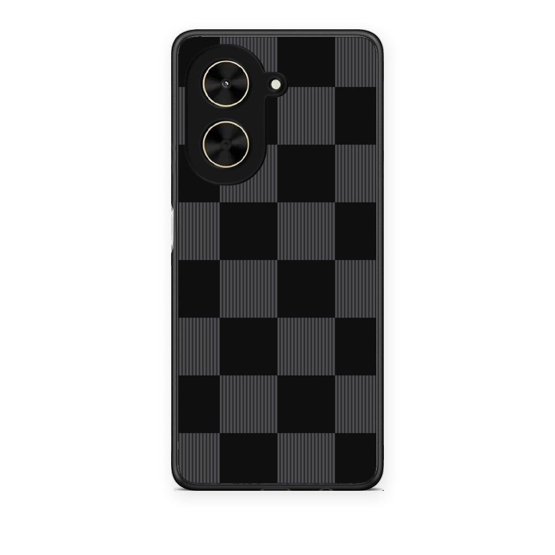 Θήκη Xiaomi Poco C71 Black and Charcoal Striped Checks από τη Smartfits με σχέδιο στο πίσω μέρος και μαύρο περίβλημα | Xiaomi Poco C71 Black and Charcoal Striped Checks case with colorful back and black bezels