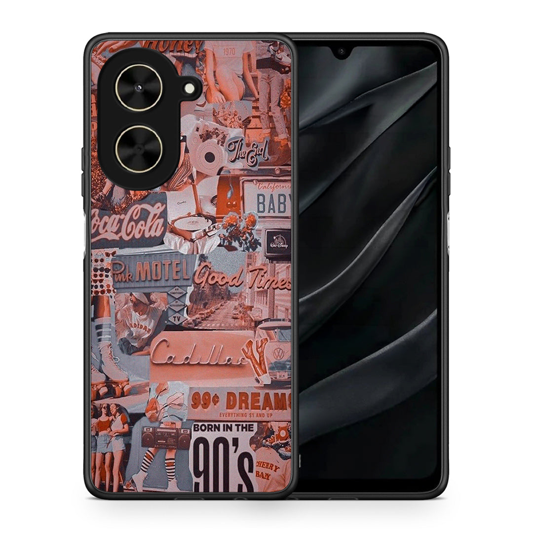 Θήκη Xiaomi Poco C71 Born In 90s από τη Smartfits με σχέδιο στο πίσω μέρος και μαύρο περίβλημα | Xiaomi Poco C71 Born In 90s case with colorful back and black bezels