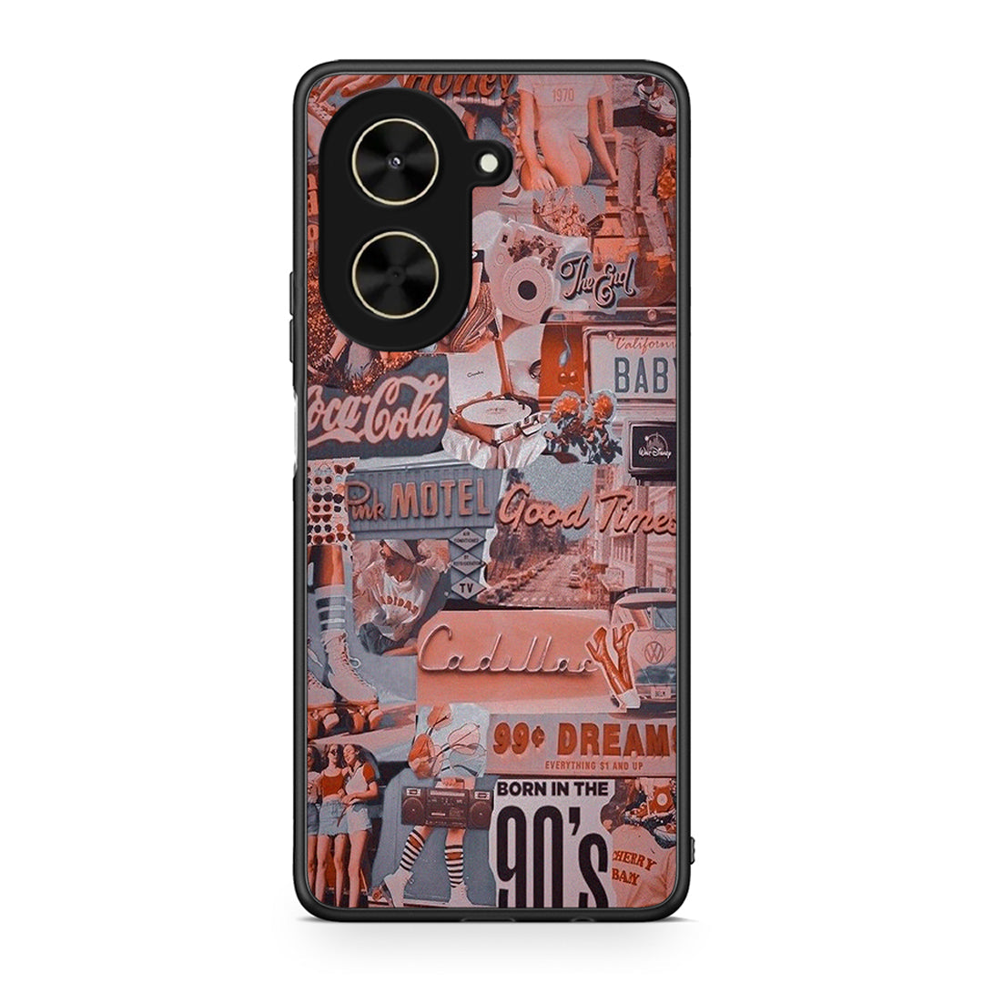 Xiaomi Poco C71 Born In 90s θήκη από τη Smartfits με σχέδιο στο πίσω μέρος και μαύρο περίβλημα | Smartphone case with colorful back and black bezels by Smartfits