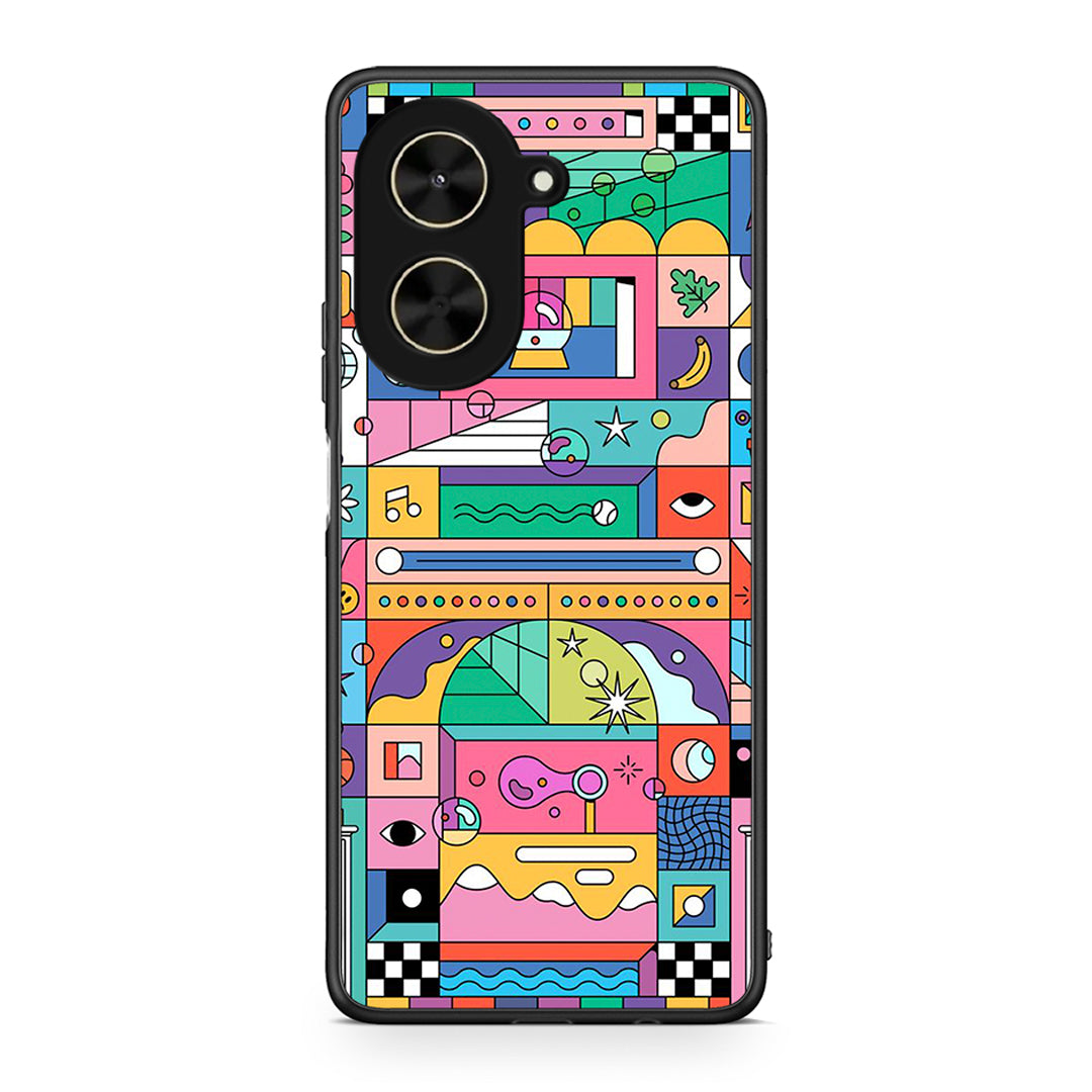 Xiaomi Poco C71 Bubbles Soap θήκη από τη Smartfits με σχέδιο στο πίσω μέρος και μαύρο περίβλημα | Smartphone case with colorful back and black bezels by Smartfits