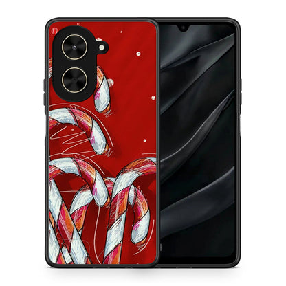 Θήκη Xiaomi Poco C71 Candy Cane από τη Smartfits με σχέδιο στο πίσω μέρος και μαύρο περίβλημα | Xiaomi Poco C71 Candy Cane case with colorful back and black bezels