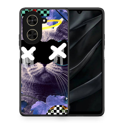 Θήκη Xiaomi Poco C71 Cat Collage από τη Smartfits με σχέδιο στο πίσω μέρος και μαύρο περίβλημα | Xiaomi Poco C71 Cat Collage case with colorful back and black bezels