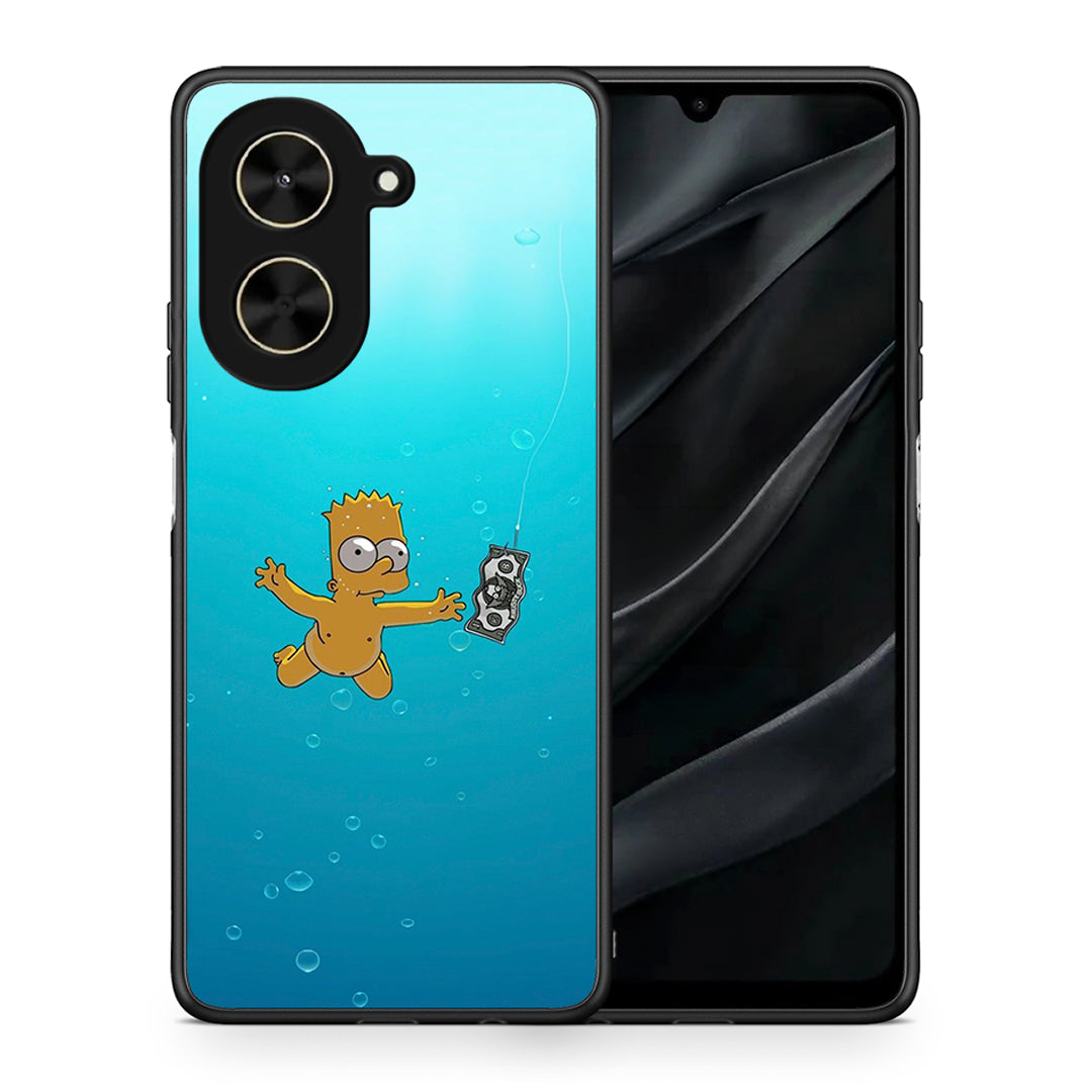 Θήκη Xiaomi Poco C71 Chasing Money από τη Smartfits με σχέδιο στο πίσω μέρος και μαύρο περίβλημα | Xiaomi Poco C71 Chasing Money case with colorful back and black bezels