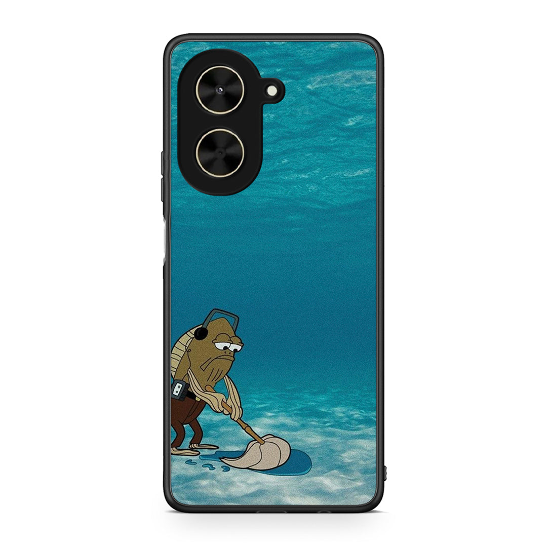 Xiaomi Poco C71 Clean The Ocean Θήκη από τη Smartfits με σχέδιο στο πίσω μέρος και μαύρο περίβλημα | Smartphone case with colorful back and black bezels by Smartfits