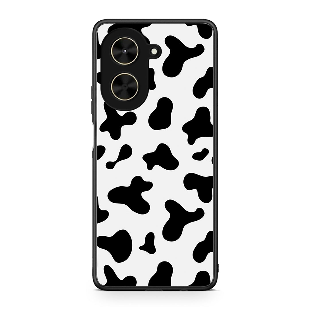 Xiaomi Poco C71 Cow Print θήκη από τη Smartfits με σχέδιο στο πίσω μέρος και μαύρο περίβλημα | Smartphone case with colorful back and black bezels by Smartfits