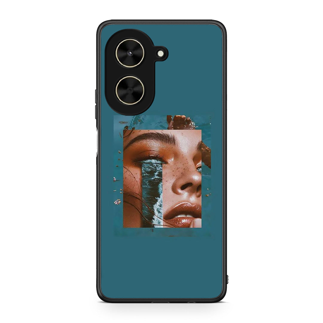 Xiaomi Poco C71 Cry An Ocean θήκη από τη Smartfits με σχέδιο στο πίσω μέρος και μαύρο περίβλημα | Smartphone case with colorful back and black bezels by Smartfits