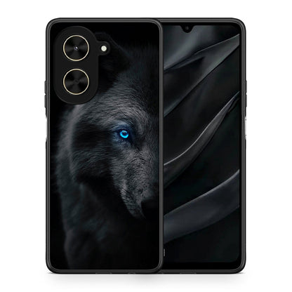 Θήκη Xiaomi Poco C71 Dark Wolf από τη Smartfits με σχέδιο στο πίσω μέρος και μαύρο περίβλημα | Xiaomi Poco C71 Dark Wolf case with colorful back and black bezels