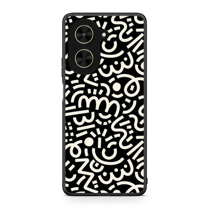 Xiaomi Poco C71 Doodle Art Θήκη από τη Smartfits με σχέδιο στο πίσω μέρος και μαύρο περίβλημα | Smartphone case with colorful back and black bezels by Smartfits