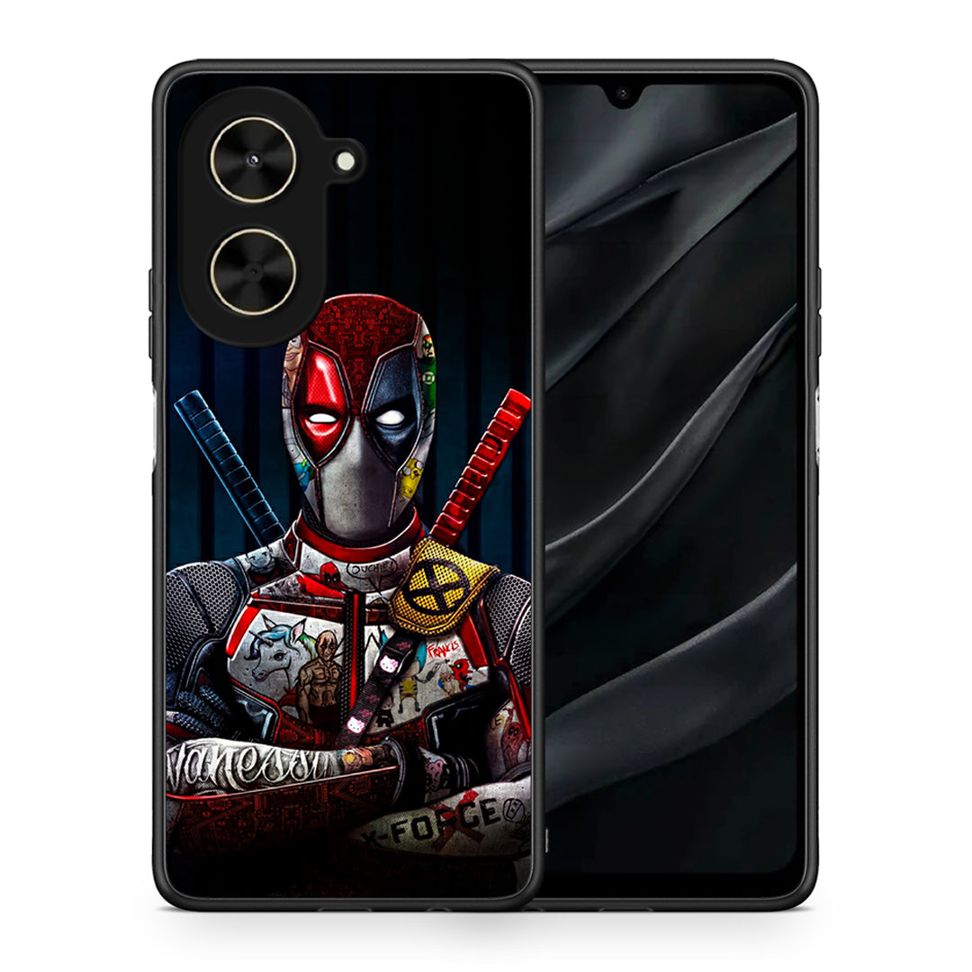 Θήκη Xiaomi Poco C71 Funny Guy από τη Smartfits με σχέδιο στο πίσω μέρος και μαύρο περίβλημα | Xiaomi Poco C71 Funny Guy case with colorful back and black bezels