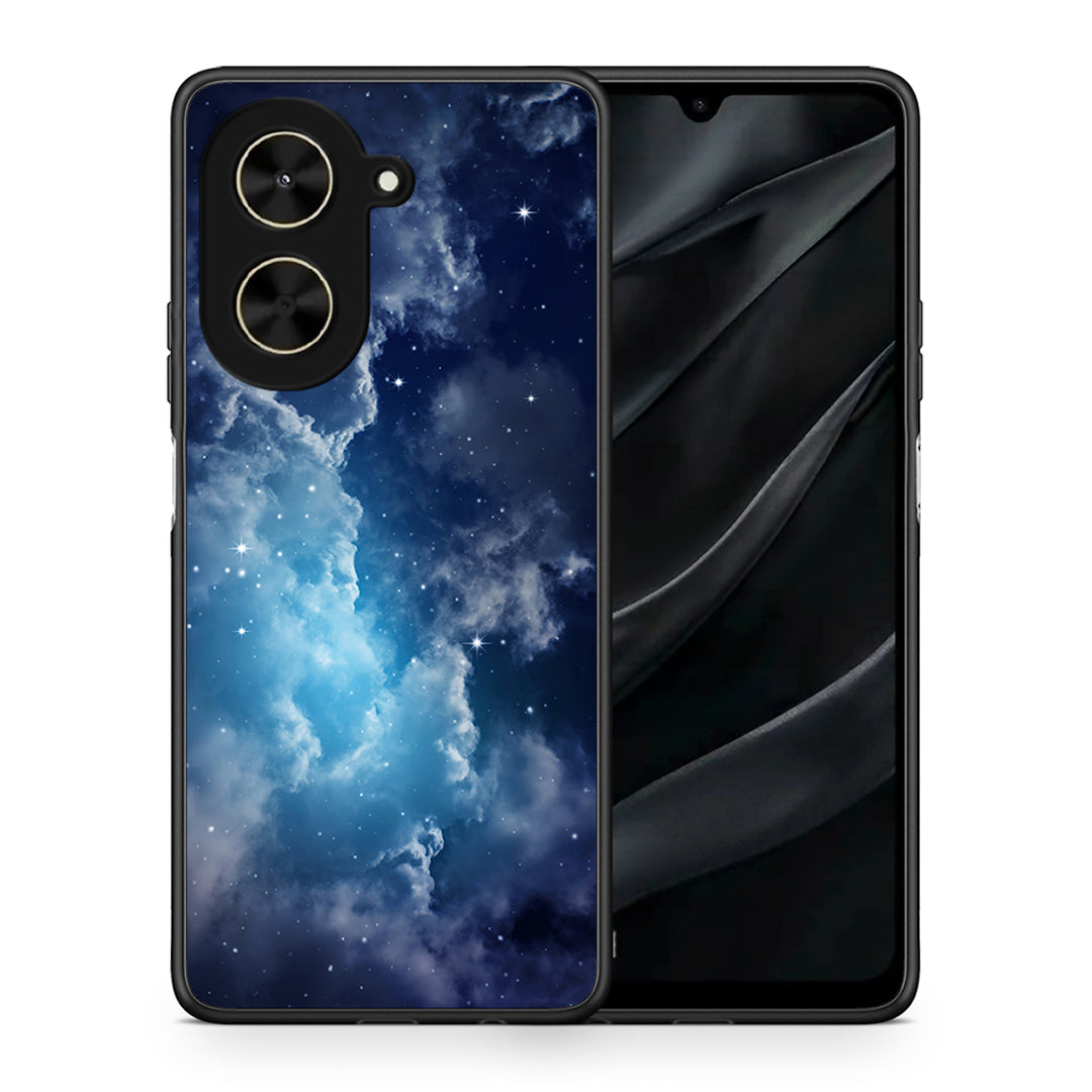 Θήκη Xiaomi Poco C71 Blue Sky Galaxy από τη Smartfits με σχέδιο στο πίσω μέρος και μαύρο περίβλημα | Xiaomi Poco C71 Blue Sky Galaxy case with colorful back and black bezels
