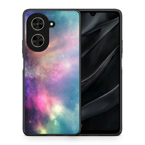 Θήκη Xiaomi Poco C71 Rainbow Galaxy από τη Smartfits με σχέδιο στο πίσω μέρος και μαύρο περίβλημα | Xiaomi Poco C71 Rainbow Galaxy case with colorful back and black bezels