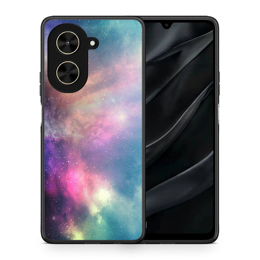 Θήκη Xiaomi Poco C71 Rainbow Galaxy από τη Smartfits με σχέδιο στο πίσω μέρος και μαύρο περίβλημα | Xiaomi Poco C71 Rainbow Galaxy case with colorful back and black bezels