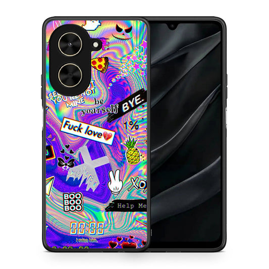 Θήκη Xiaomi Poco C71 Game Over από τη Smartfits με σχέδιο στο πίσω μέρος και μαύρο περίβλημα | Xiaomi Poco C71 Game Over case with colorful back and black bezels