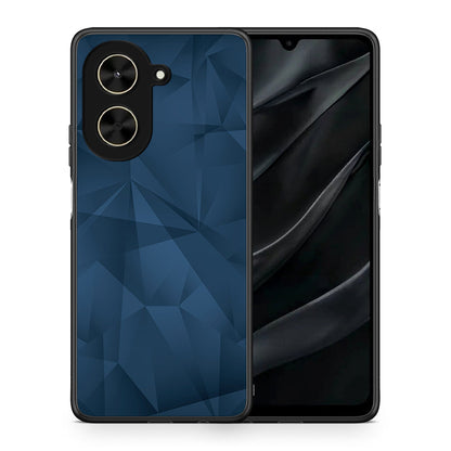 Θήκη Xiaomi Poco C71 Blue Abstract Geometric από τη Smartfits με σχέδιο στο πίσω μέρος και μαύρο περίβλημα | Xiaomi Poco C71 Blue Abstract Geometric case with colorful back and black bezels