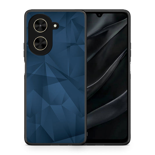 Θήκη Xiaomi Poco C71 Blue Abstract Geometric από τη Smartfits με σχέδιο στο πίσω μέρος και μαύρο περίβλημα | Xiaomi Poco C71 Blue Abstract Geometric case with colorful back and black bezels