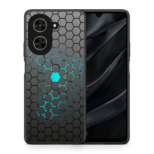 Θήκη Xiaomi Poco C71 Hexagonal Geometric από τη Smartfits με σχέδιο στο πίσω μέρος και μαύρο περίβλημα | Xiaomi Poco C71 Hexagonal Geometric case with colorful back and black bezels