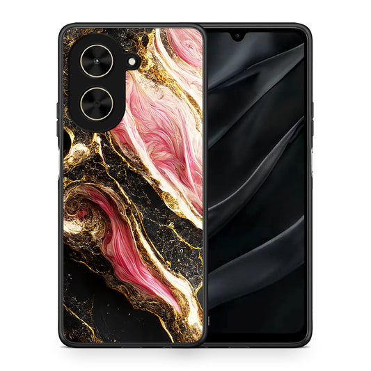 Θήκη Xiaomi Poco C71 Glamorous Pink Marble από τη Smartfits με σχέδιο στο πίσω μέρος και μαύρο περίβλημα | Xiaomi Poco C71 Glamorous Pink Marble case with colorful back and black bezels