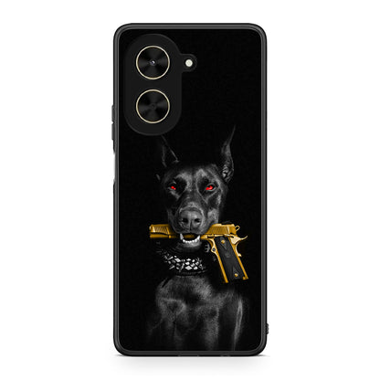 Xiaomi Poco C71 Golden Gun Θήκη Αγίου Βαλεντίνου από τη Smartfits με σχέδιο στο πίσω μέρος και μαύρο περίβλημα | Smartphone case with colorful back and black bezels by Smartfits