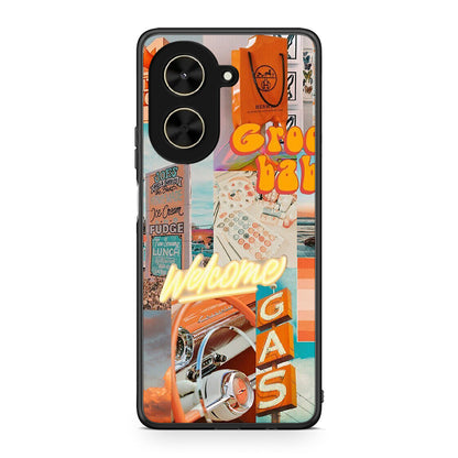 Xiaomi Poco C71 Groovy Babe Θήκη Αγίου Βαλεντίνου από τη Smartfits με σχέδιο στο πίσω μέρος και μαύρο περίβλημα | Smartphone case with colorful back and black bezels by Smartfits
