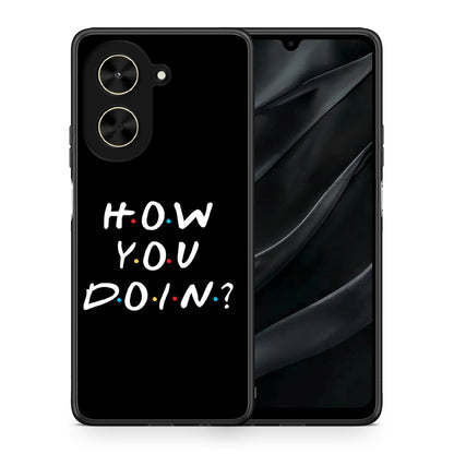 Θήκη Xiaomi Poco C71 How You Doin από τη Smartfits με σχέδιο στο πίσω μέρος και μαύρο περίβλημα | Xiaomi Poco C71 How You Doin case with colorful back and black bezels