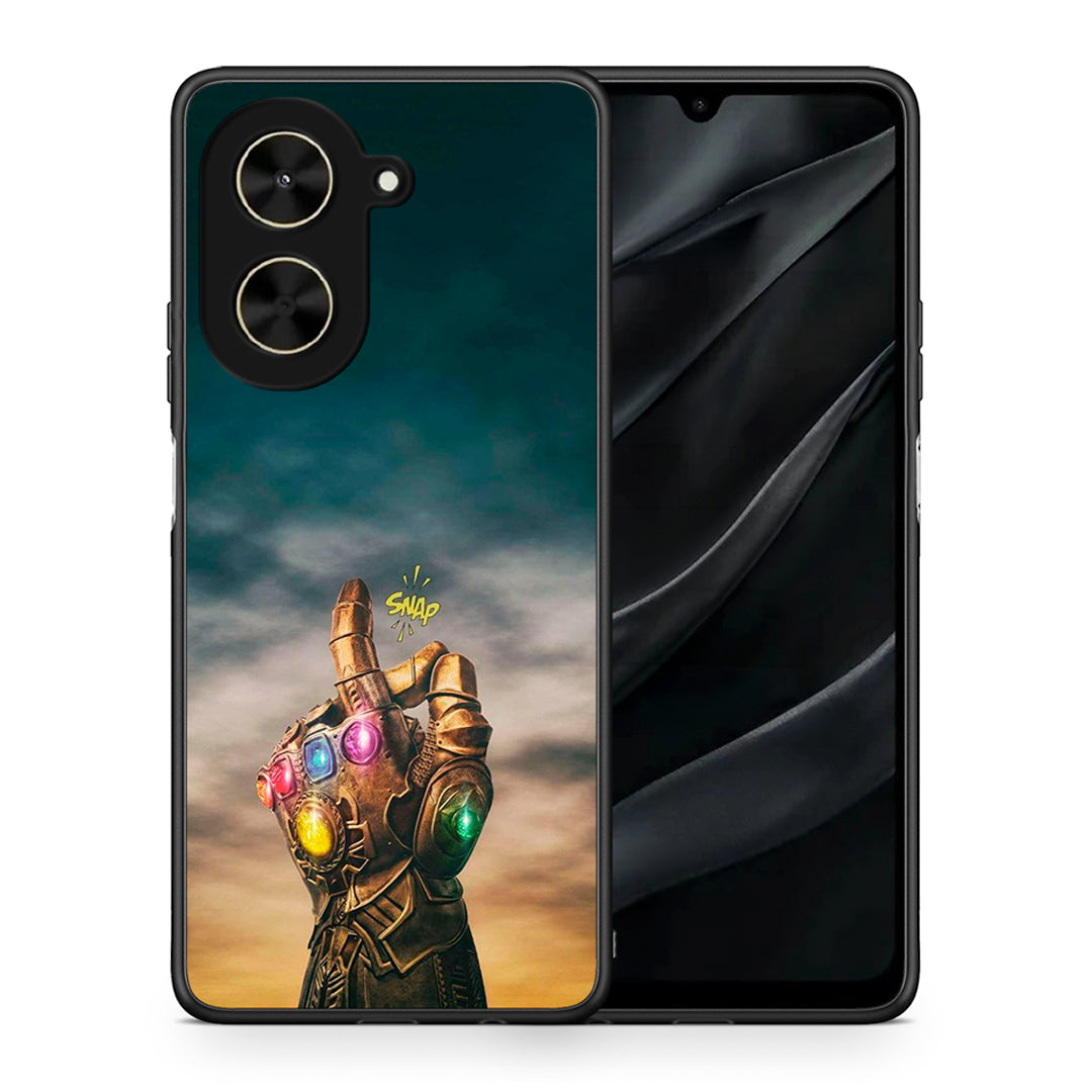 Θήκη Xiaomi Poco C71 Infinity Snap από τη Smartfits με σχέδιο στο πίσω μέρος και μαύρο περίβλημα | Xiaomi Poco C71 Infinity Snap case with colorful back and black bezels