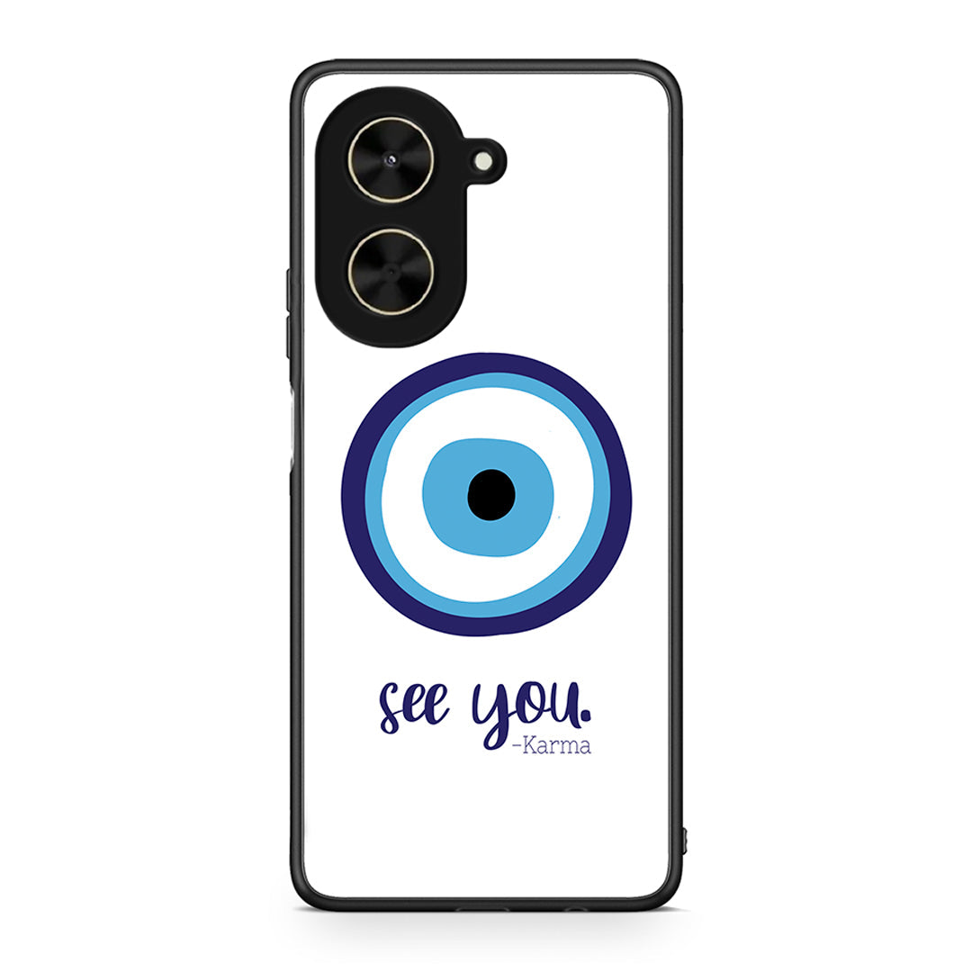 Xiaomi Poco C71 Karma Says θήκη από τη Smartfits με σχέδιο στο πίσω μέρος και μαύρο περίβλημα | Smartphone case with colorful back and black bezels by Smartfits