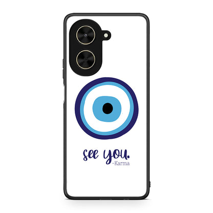 Xiaomi Poco C71 Karma Says θήκη από τη Smartfits με σχέδιο στο πίσω μέρος και μαύρο περίβλημα | Smartphone case with colorful back and black bezels by Smartfits