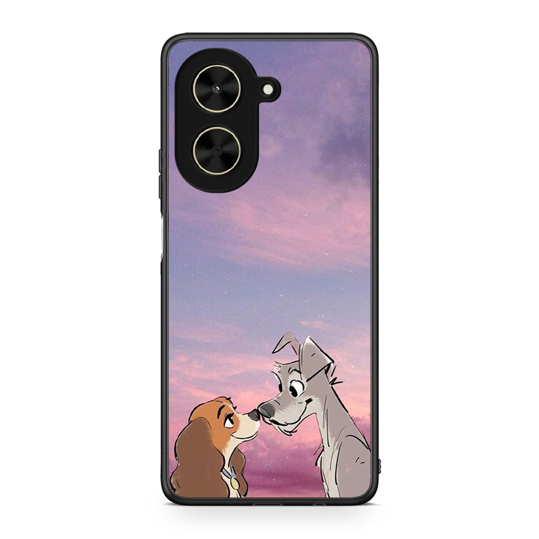 Xiaomi Poco C71 Lady And Tramp θήκη από τη Smartfits με σχέδιο στο πίσω μέρος και μαύρο περίβλημα | Smartphone case with colorful back and black bezels by Smartfits