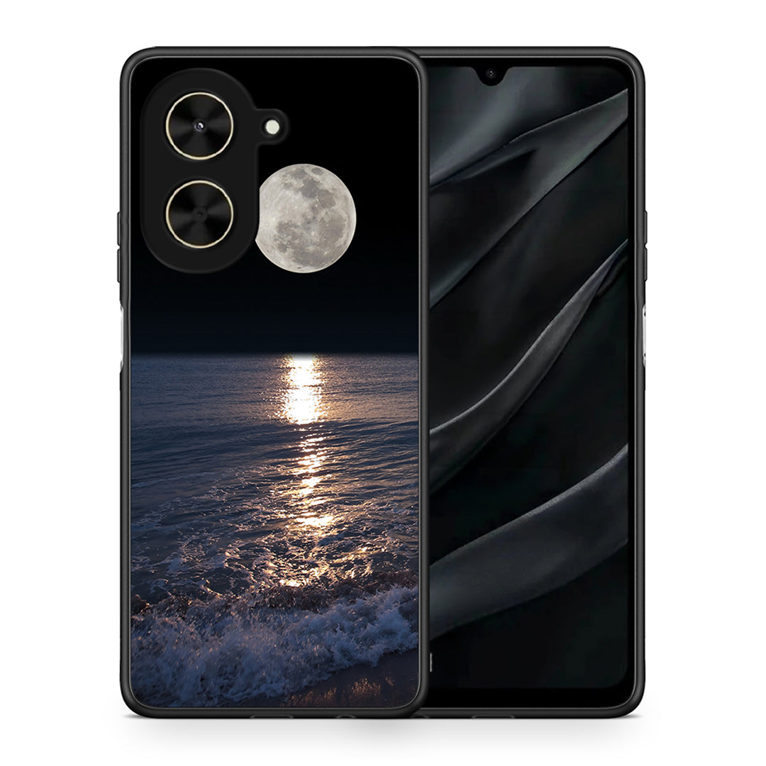 Θήκη Xiaomi Poco C71 Moon Landscape από τη Smartfits με σχέδιο στο πίσω μέρος και μαύρο περίβλημα | Xiaomi Poco C71 Moon Landscape case with colorful back and black bezels