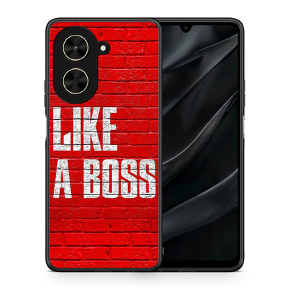 Θήκη Xiaomi Poco C71 Like A Boss από τη Smartfits με σχέδιο στο πίσω μέρος και μαύρο περίβλημα | Xiaomi Poco C71 Like A Boss case with colorful back and black bezels