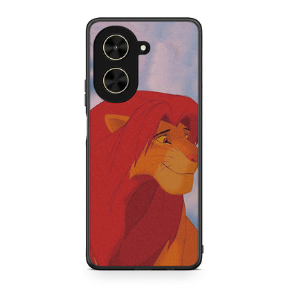 Xiaomi Poco C71 Lion Love 1 Θήκη Αγίου Βαλεντίνου από τη Smartfits με σχέδιο στο πίσω μέρος και μαύρο περίβλημα | Smartphone case with colorful back and black bezels by Smartfits