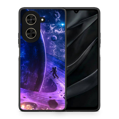 Θήκη Xiaomi Poco C71 Lost Astronaut από τη Smartfits με σχέδιο στο πίσω μέρος και μαύρο περίβλημα | Xiaomi Poco C71 Lost Astronaut case with colorful back and black bezels