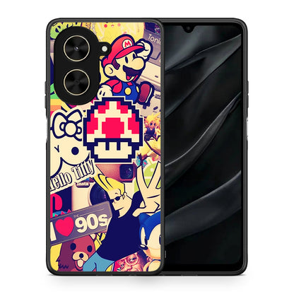 Θήκη Xiaomi Poco C71 Love The 90s από τη Smartfits με σχέδιο στο πίσω μέρος και μαύρο περίβλημα | Xiaomi Poco C71 Love The 90s case with colorful back and black bezels