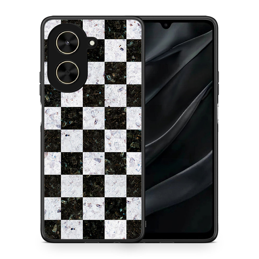 Θήκη Xiaomi Poco C71 Square Geometric Marble από τη Smartfits με σχέδιο στο πίσω μέρος και μαύρο περίβλημα | Xiaomi Poco C71 Square Geometric Marble case with colorful back and black bezels