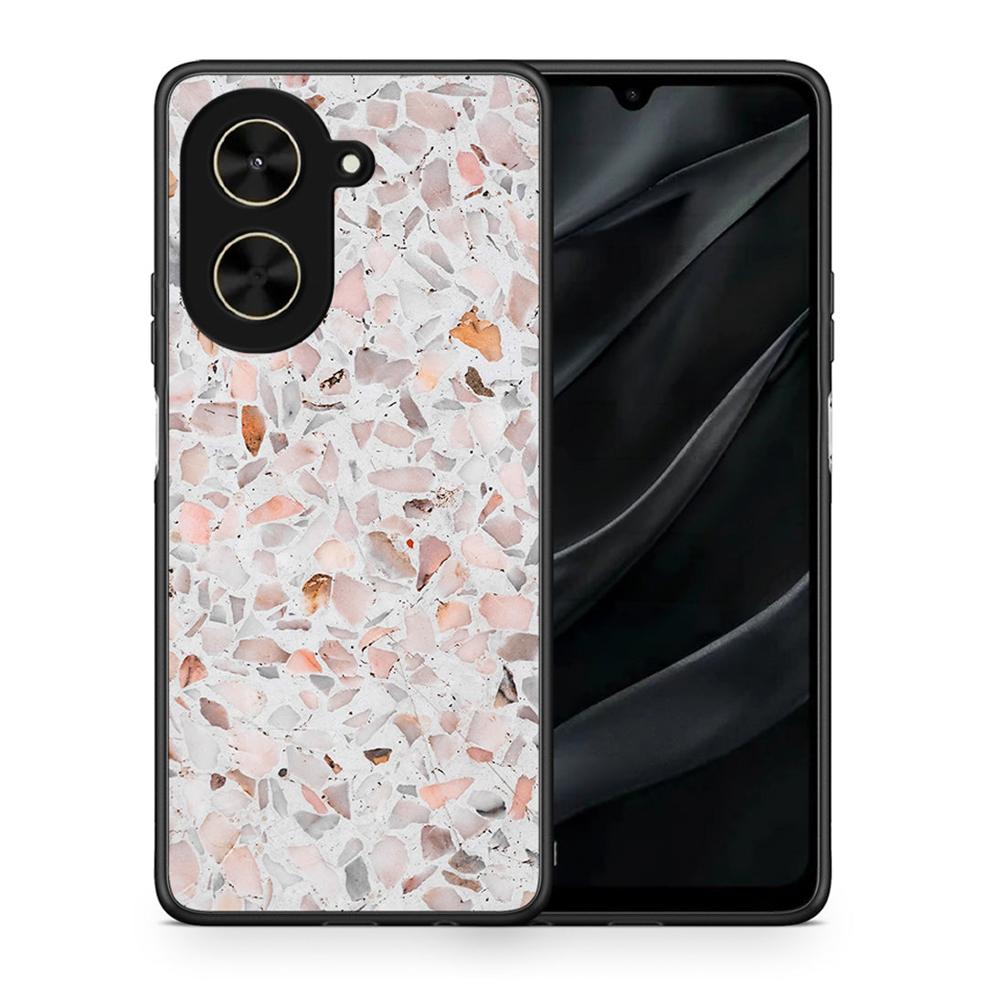 Θήκη Xiaomi Poco C71 Marble Terrazzo από τη Smartfits με σχέδιο στο πίσω μέρος και μαύρο περίβλημα | Xiaomi Poco C71 Marble Terrazzo case with colorful back and black bezels