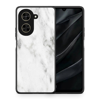 Θήκη Xiaomi Poco C71 White Marble από τη Smartfits με σχέδιο στο πίσω μέρος και μαύρο περίβλημα | Xiaomi Poco C71 White Marble case with colorful back and black bezels