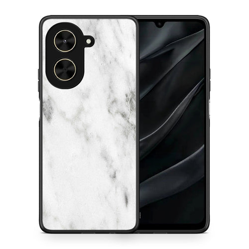 Θήκη Xiaomi Poco C71 White Marble από τη Smartfits με σχέδιο στο πίσω μέρος και μαύρο περίβλημα | Xiaomi Poco C71 White Marble case with colorful back and black bezels