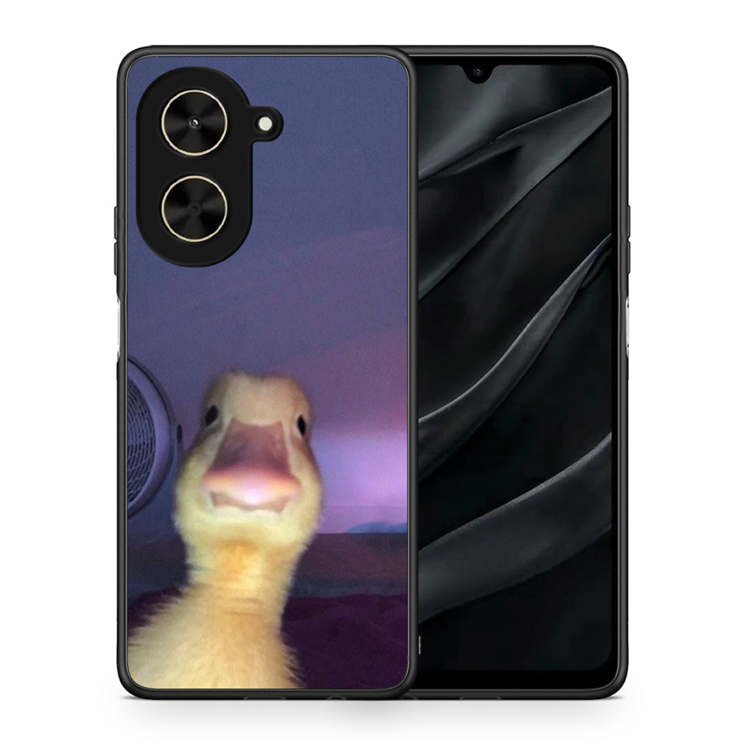 Θήκη Xiaomi Poco C71 Meme Duck από τη Smartfits με σχέδιο στο πίσω μέρος και μαύρο περίβλημα | Xiaomi Poco C71 Meme Duck case with colorful back and black bezels