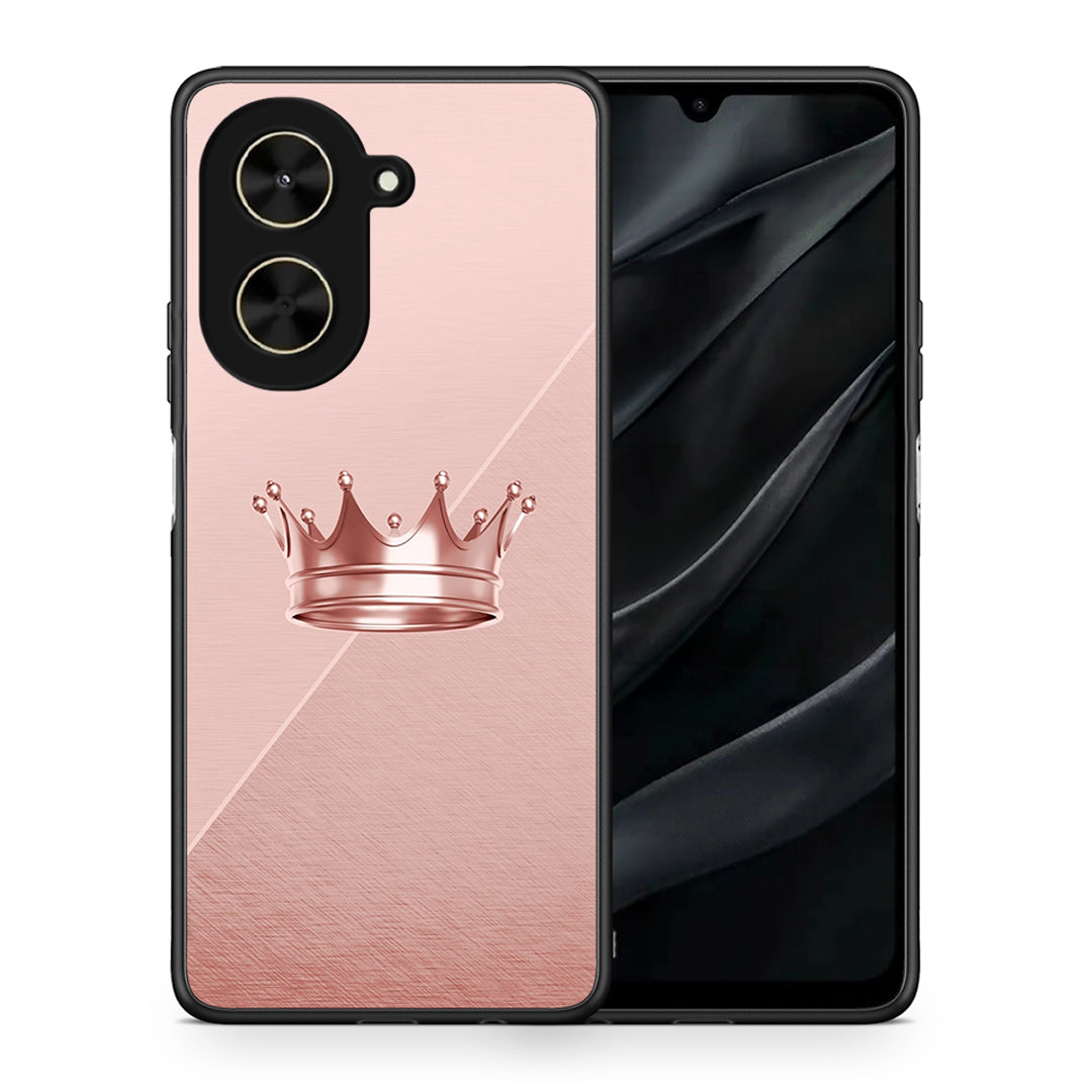 Θήκη Xiaomi Poco C71 Crown Minimal από τη Smartfits με σχέδιο στο πίσω μέρος και μαύρο περίβλημα | Xiaomi Poco C71 Crown Minimal case with colorful back and black bezels