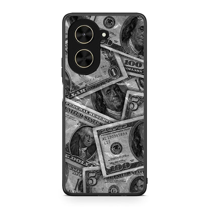 Xiaomi Poco C71 Money Dollars θήκη από τη Smartfits με σχέδιο στο πίσω μέρος και μαύρο περίβλημα | Smartphone case with colorful back and black bezels by Smartfits