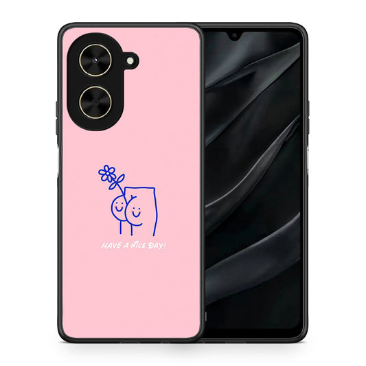 Θήκη Xiaomi Poco C71 Nice Day από τη Smartfits με σχέδιο στο πίσω μέρος και μαύρο περίβλημα | Xiaomi Poco C71 Nice Day case with colorful back and black bezels