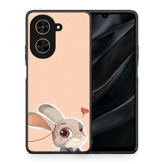 Θήκη Xiaomi Poco C71 Nick Wilde And Judy Hopps Love 2 από τη Smartfits με σχέδιο στο πίσω μέρος και μαύρο περίβλημα | Xiaomi Poco C71 Nick Wilde And Judy Hopps Love 2 case with colorful back and black bezels