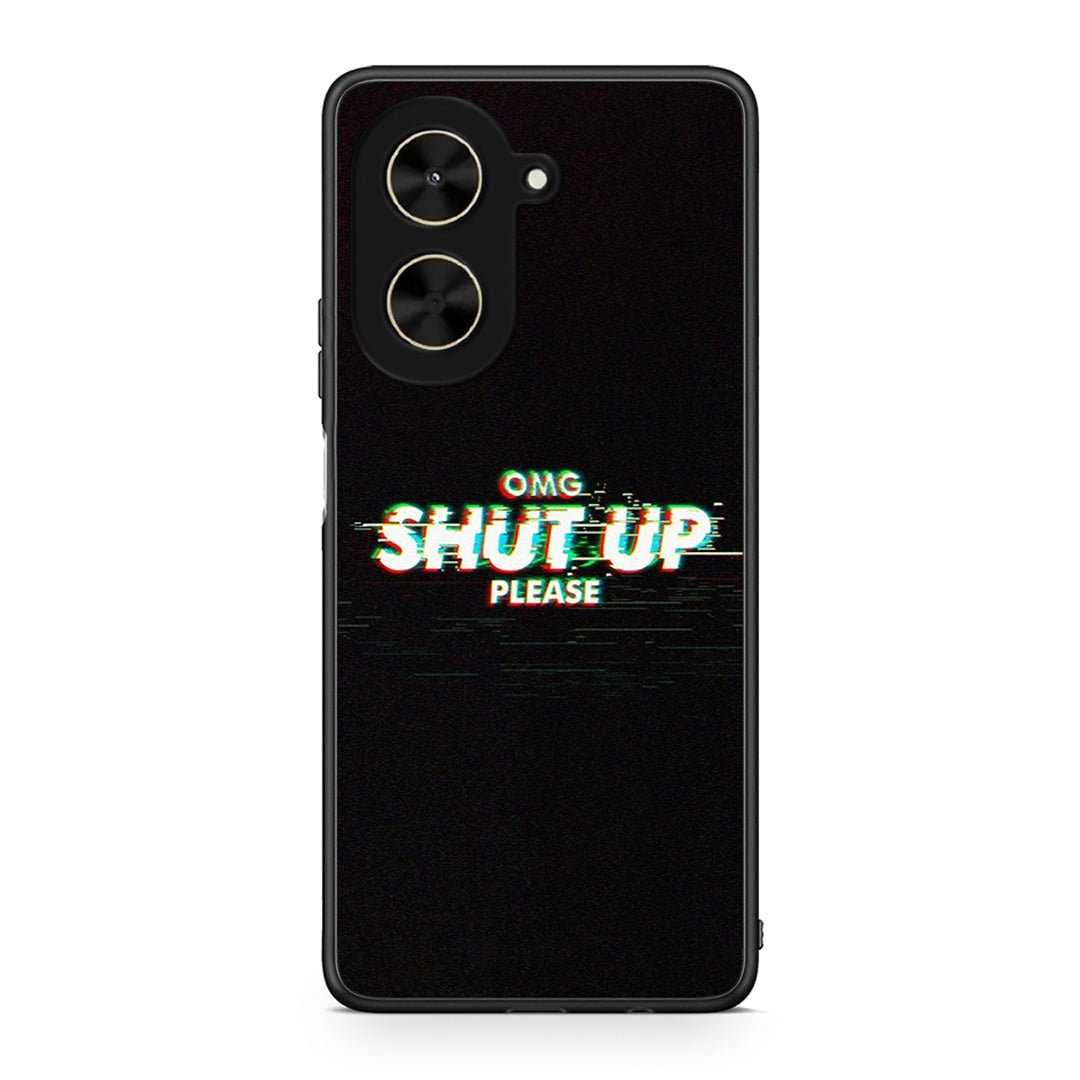 Xiaomi Poco C71 OMG ShutUp θήκη από τη Smartfits με σχέδιο στο πίσω μέρος και μαύρο περίβλημα | Smartphone case with colorful back and black bezels by Smartfits