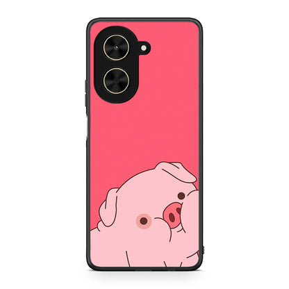 Xiaomi Poco C71 Pig Love 1 Θήκη Αγίου Βαλεντίνου από τη Smartfits με σχέδιο στο πίσω μέρος και μαύρο περίβλημα | Smartphone case with colorful back and black bezels by Smartfits