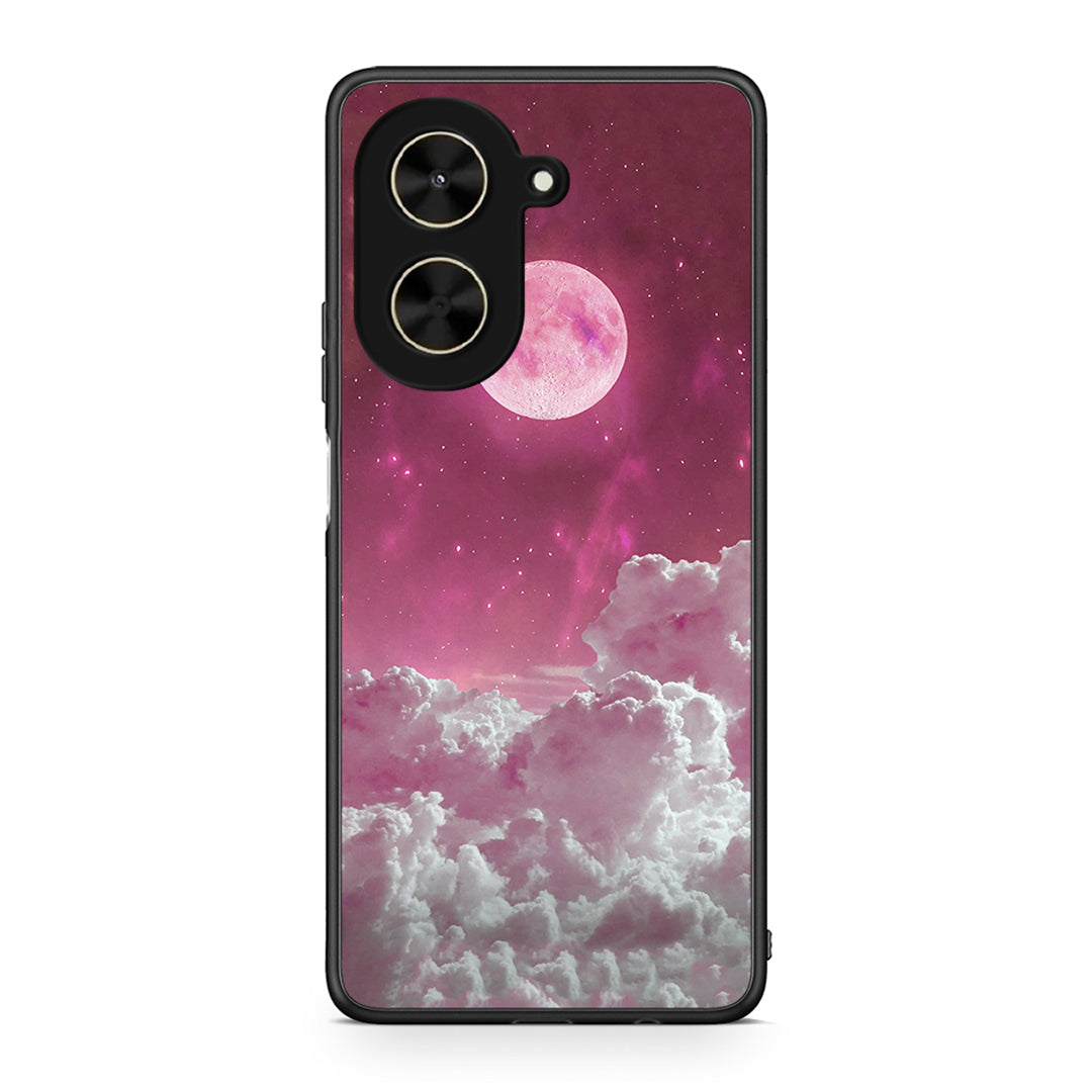 Xiaomi Poco C71 Pink Moon Θήκη από τη Smartfits με σχέδιο στο πίσω μέρος και μαύρο περίβλημα | Smartphone case with colorful back and black bezels by Smartfits